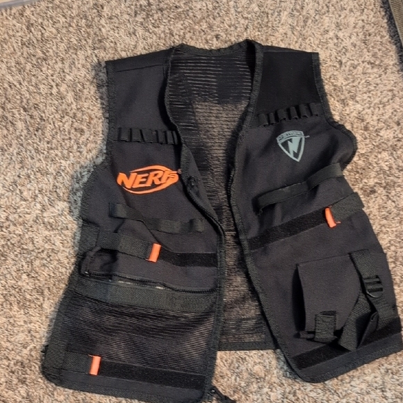 ⭐3/$21⭐Nerf Black and Orange Tactical Vest - Picture 1 of 4